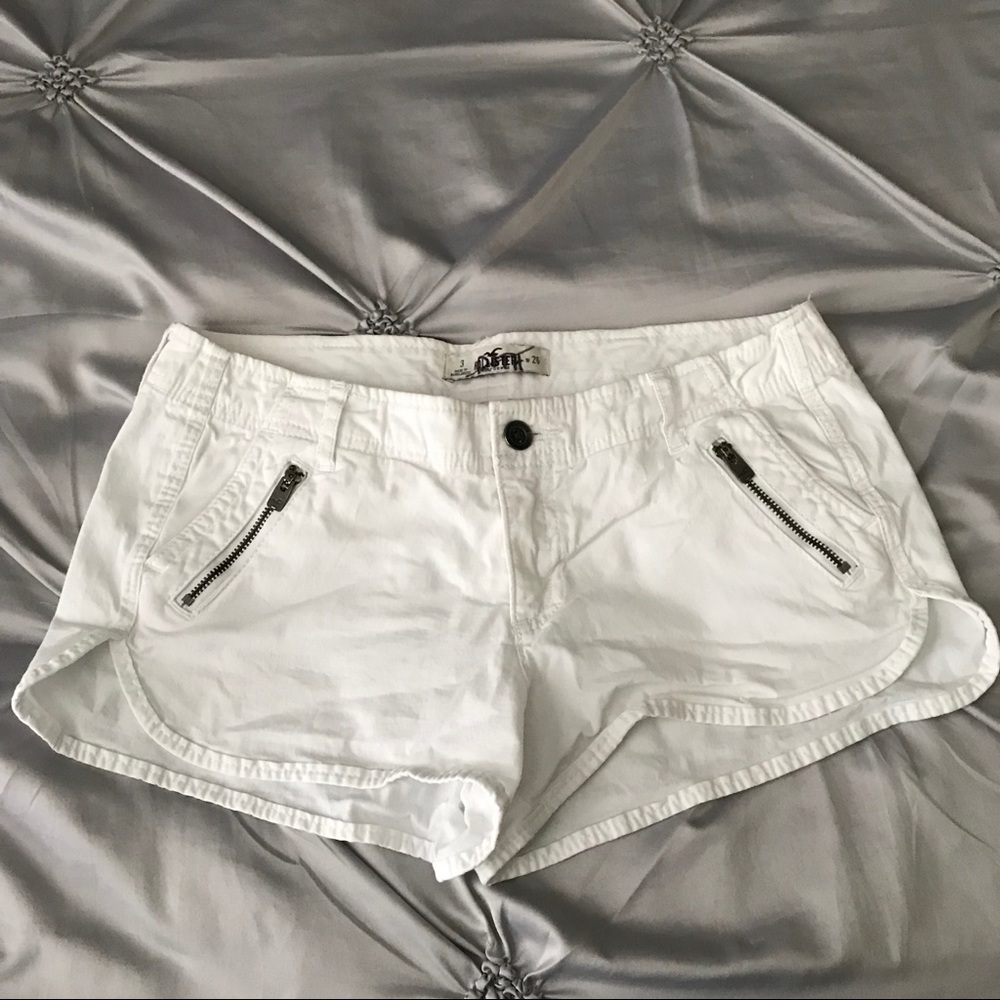 Hollister White Jean shorts